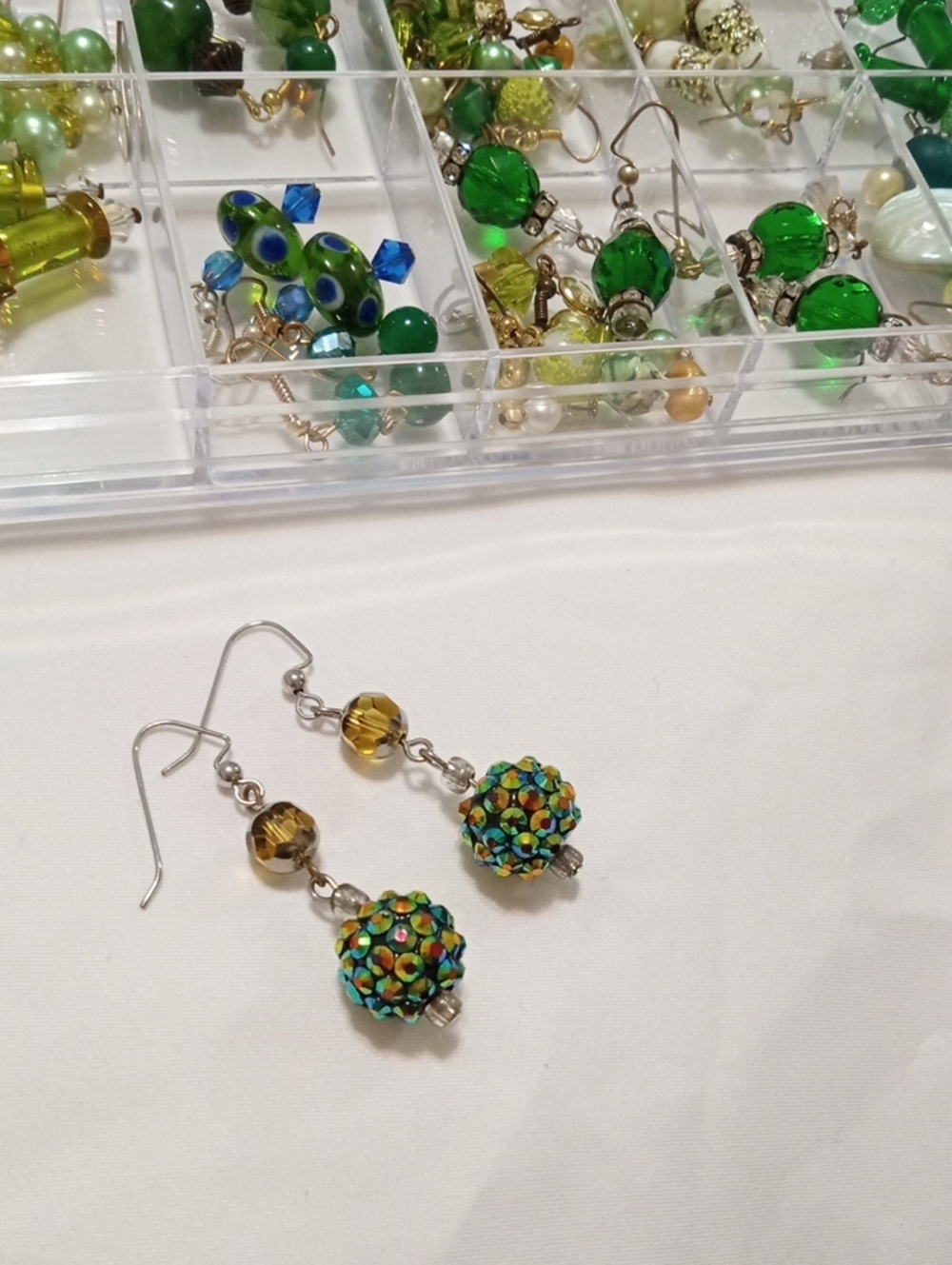 Handcrafted Multicolor Crystal Drop Earrings - Women Jewelry